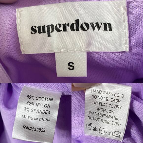 superdown Grecia Strappy Back Dress Lavender size Small - Picture 6 of 6